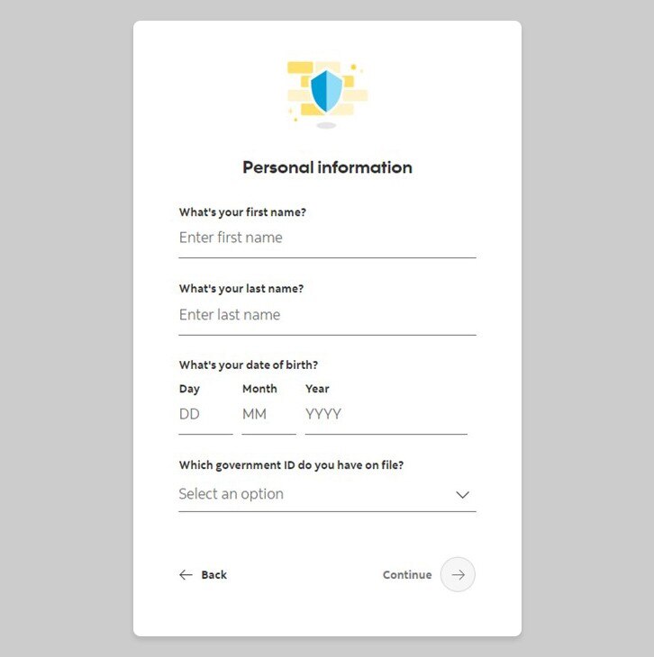 Customer information page