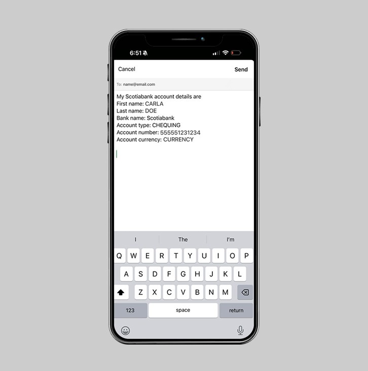 How-to share your account details